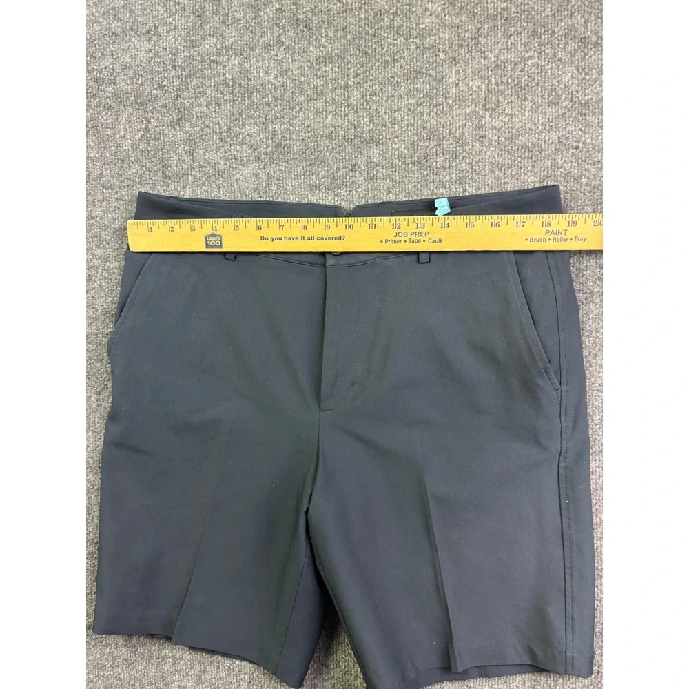 Dunning Golf Shorts Mens 36 Navy Blue Performance Stretch Flat Front